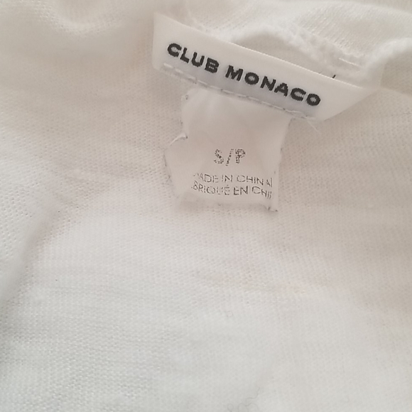 Club Monoco Draped Back Linen top, size small - Picture 4 of 4